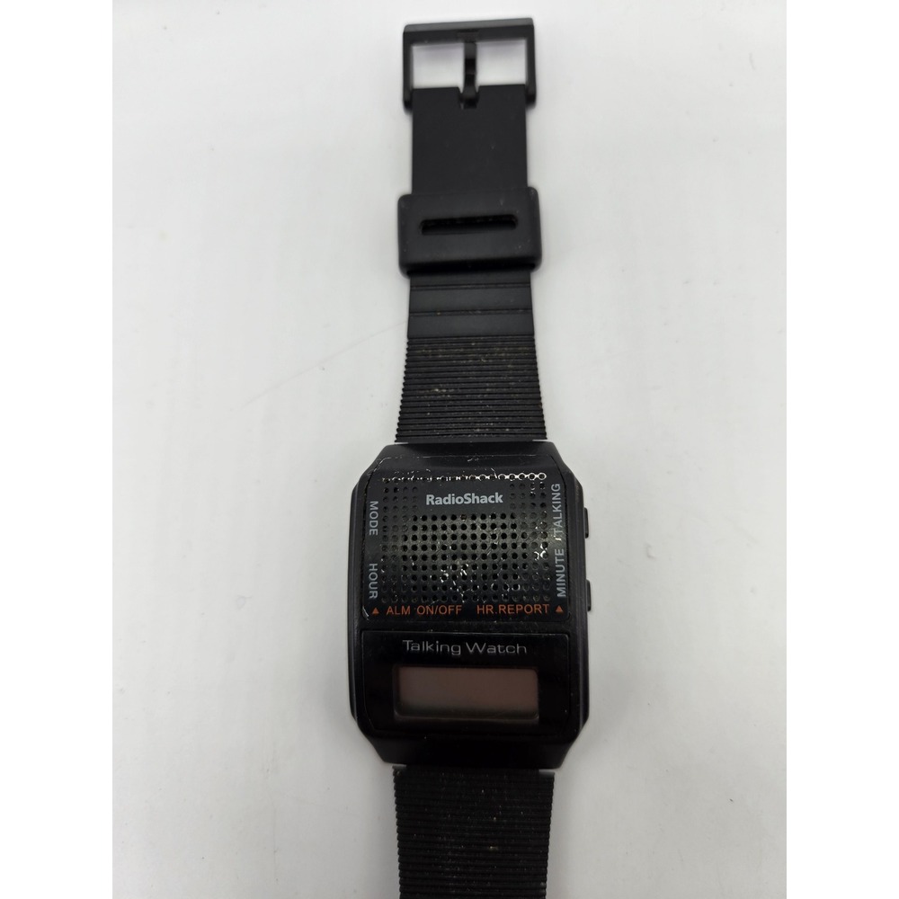 Vintage Radio Shack LCD Talking Watch 63-5042A 90s Alarm Chrono AS-IS Repair‎